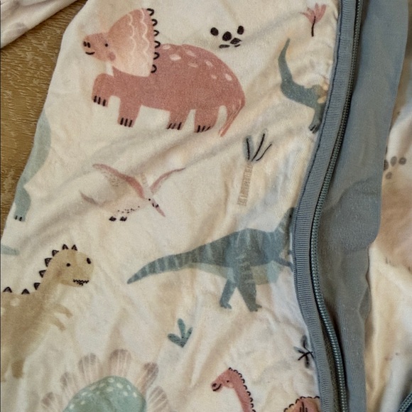 Caden Lane Dinosaur Convertible Zip Romper 6-12 Months - Picture 4 of 5